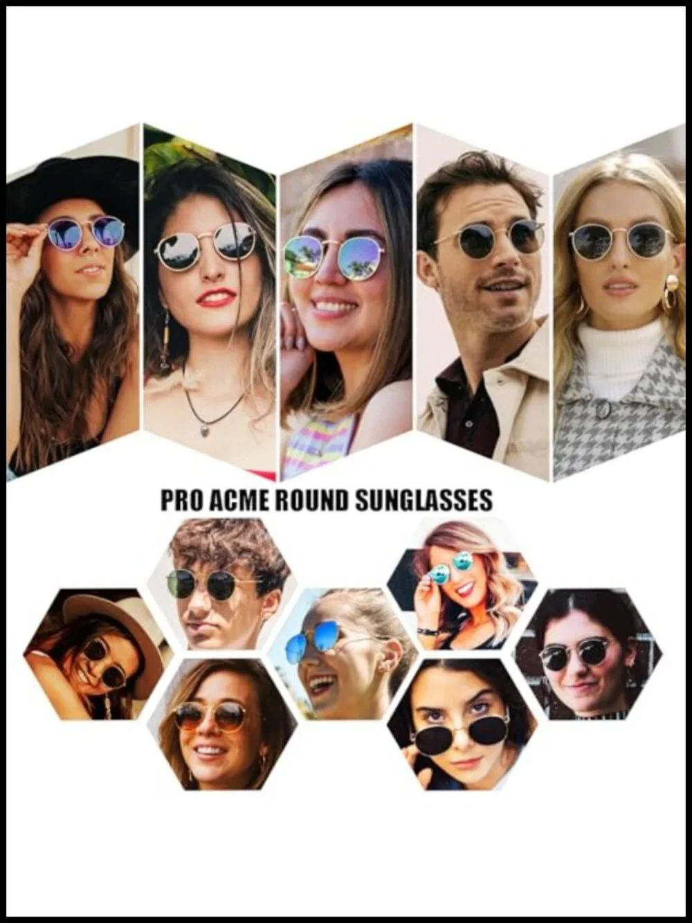 Small Round Polarized Metal Sunglasses Retro Designer Style